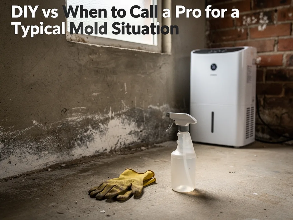 DIY vs When to Call a Pro for a Typical Mold Situation